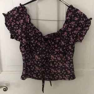 Wild Fable Bustier Floral Top